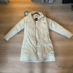 Cream Tan The North Face Coat Jacket
